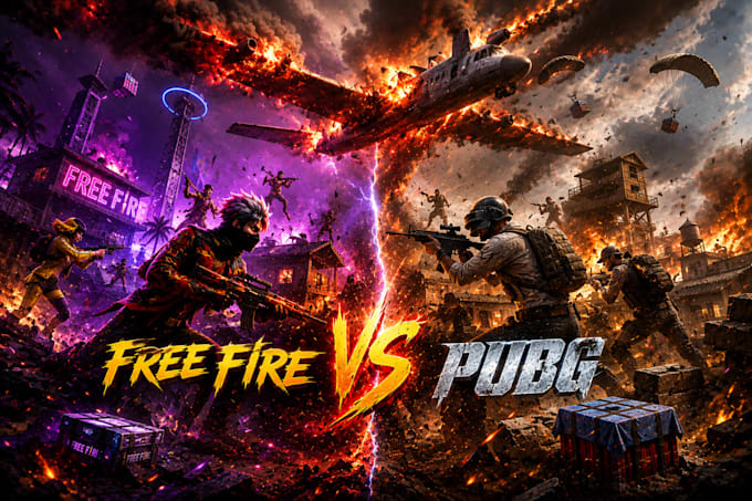 design viral 3d glow free fire and gaming thumbnails