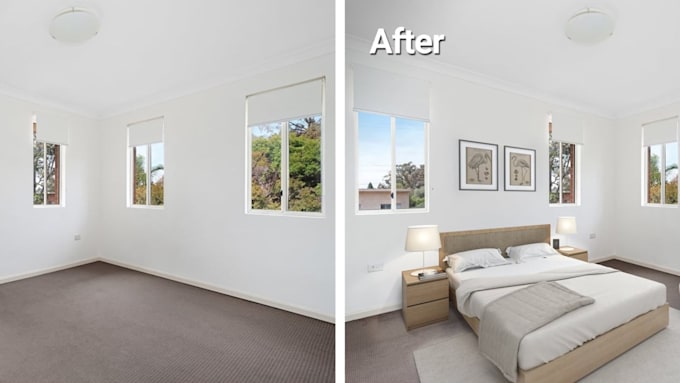 create realistic 3d virtual staging for any interior space