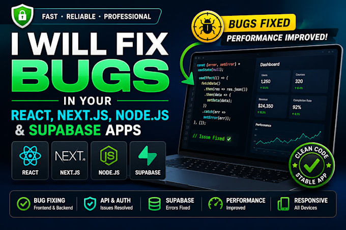 fix react nextjs API and authentication bugs