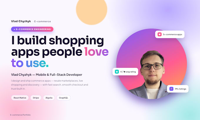 build ecommerce app with react native