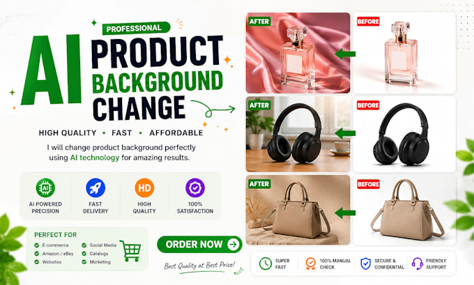 create premium product background change for any product