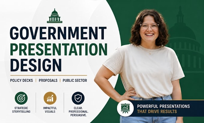 government powerpoint presentation design, public sector proposal, policy deck