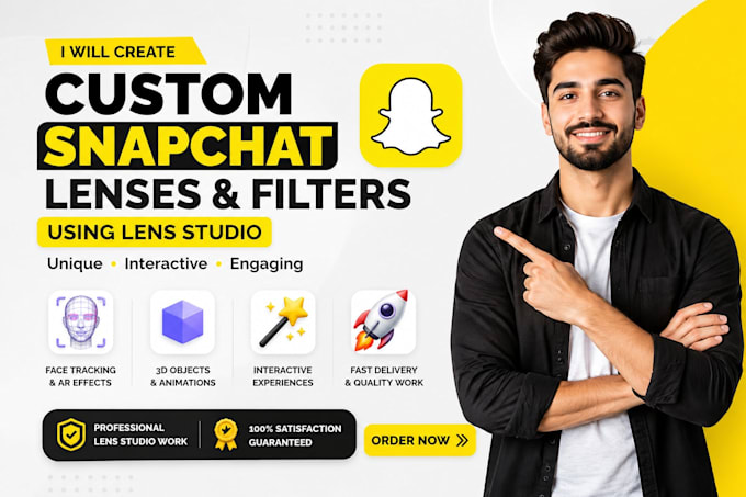create custom snapchat lenses and filters using lens studio