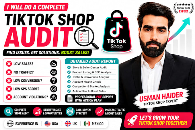 audit, optimize, and grow your tiktok shop store for more sales