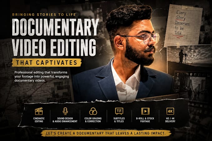 edit professional documentary videos