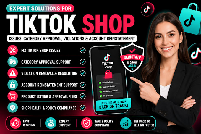 fix tiktok shop issues category approval violations and account reinstatement