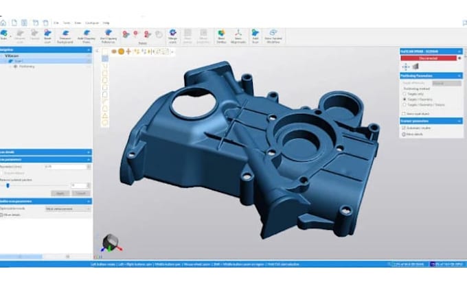 do reverse engineering from scan, images, mesh to solid cad model for printing