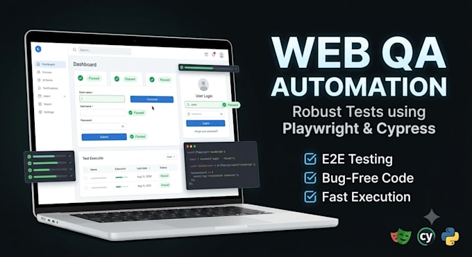 write automated UI and e2e tests using playwright