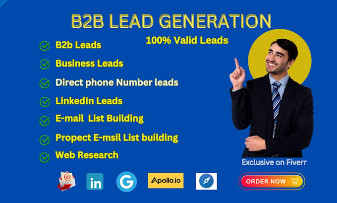 b2b valid email list and direct phone number leads