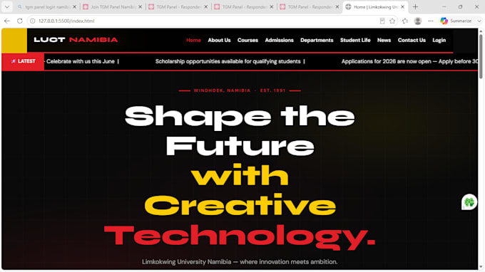 build a responsive website using HTML, CSS, javascript and PHP