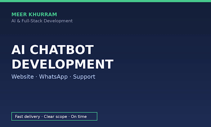 create an ai chatbot for your website whatsapp and support
