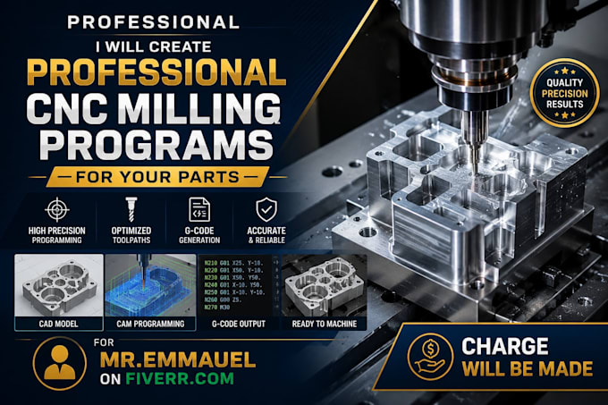 create professional cnc milling programs for your parts