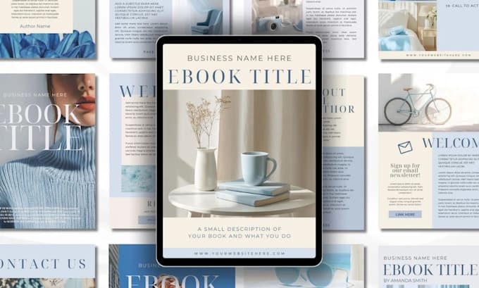 design canva social media content strategy ebook, branding guide, sales guide