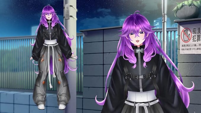 create a custom anime vtuber models with live2d rigging for vtube studio
