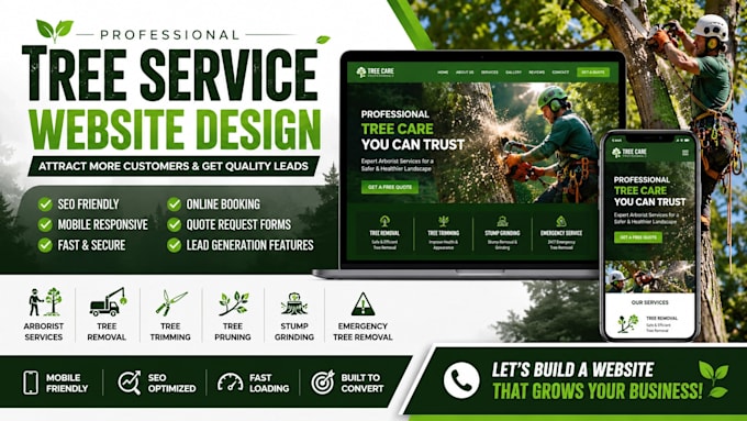 do arborist tree trimming pruning stump grinding tree removal service website