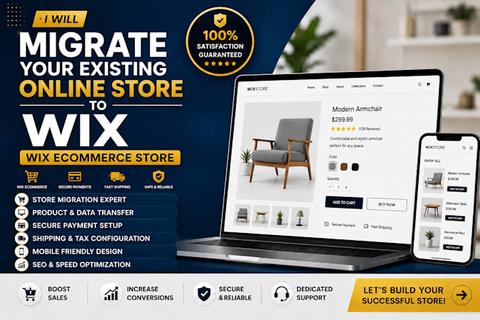 migrate your existing online store to wix store