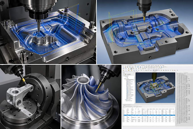 create mastercam cnc programs for 3 axis, 4 axis and 5 axis machining