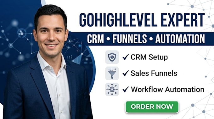 setup gohighlevel CRM automation funnels saas and lead generation