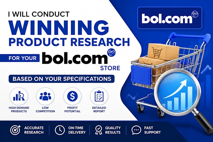 do profitable product research for your bol com store based on your requirement