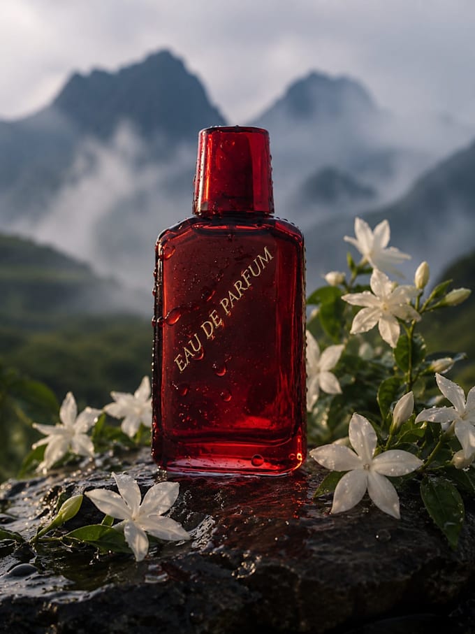 create luxury 3d perfume and cosmetic product rendering