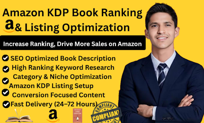 write amazon kdp book rank descriptions listing optimization book upload