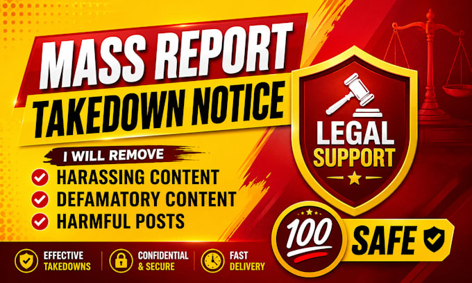 takedown copyright leaked unwanted content harmful links tiktok youtube facebook