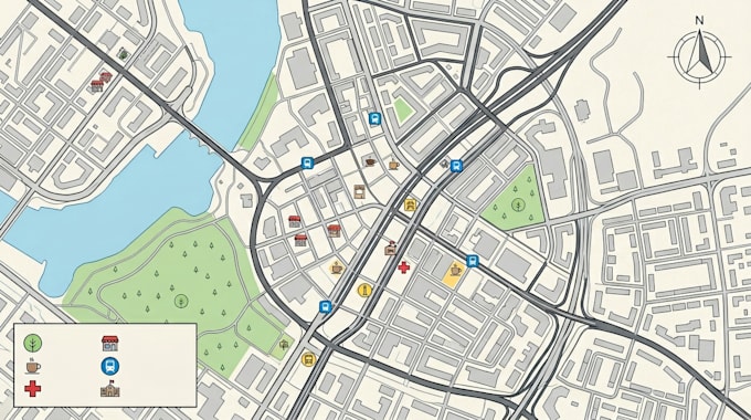 design vector maps, tourism maps, campground maps and master plan maps