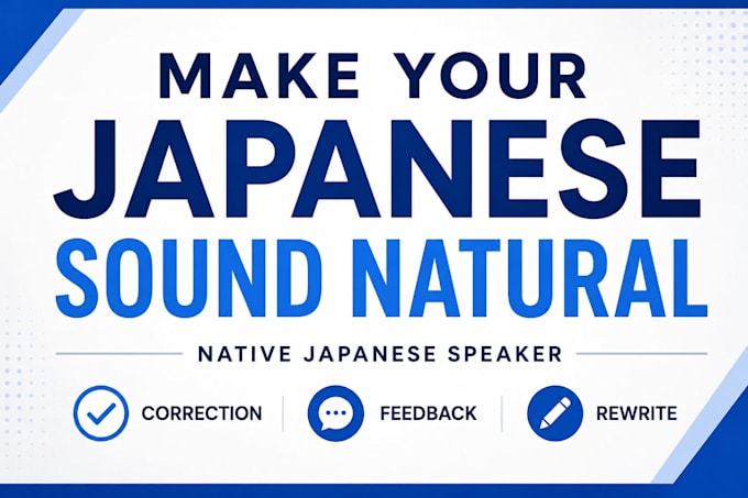 correct your japanese naturally like a native speaker