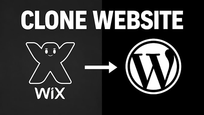 clone website design or convert wix to wordpress