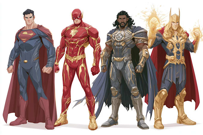 superhero character for comics