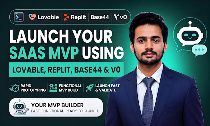 build your saas mvp using lovable replit base44 and v0