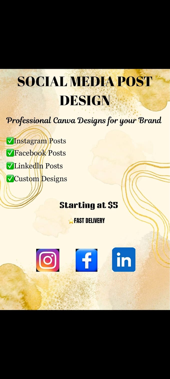 design professional social media post in canva