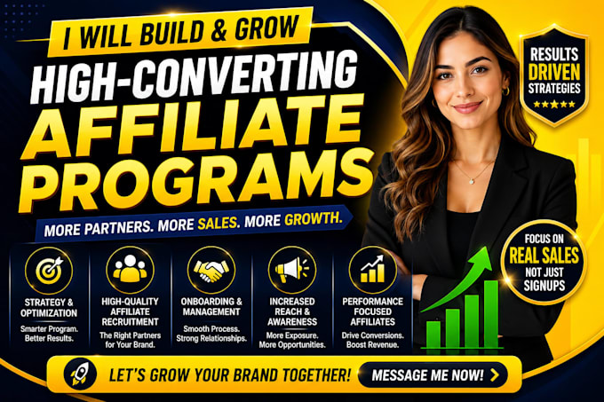 do affiliate recruitment for your affiliate program, manage affiliate program