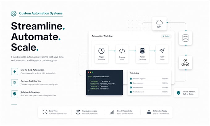 build a custom full stack automation system
