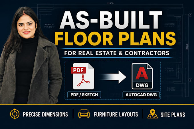 draw precise as built floor plans for real estate and contractors