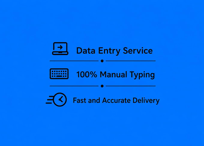 do fast and accurate data entry and excel work