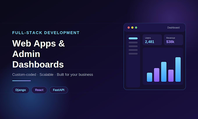 build a full stack web application with django and react