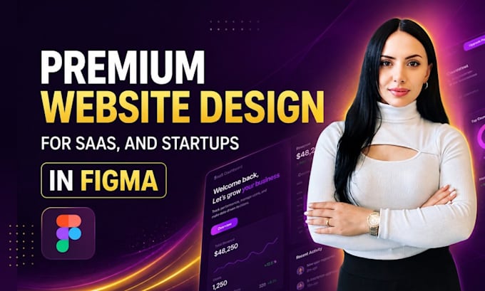 create premium figma website designs for startups and saas