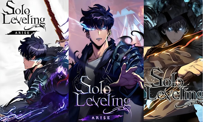 draw webtoon cover in anime style cartoon style