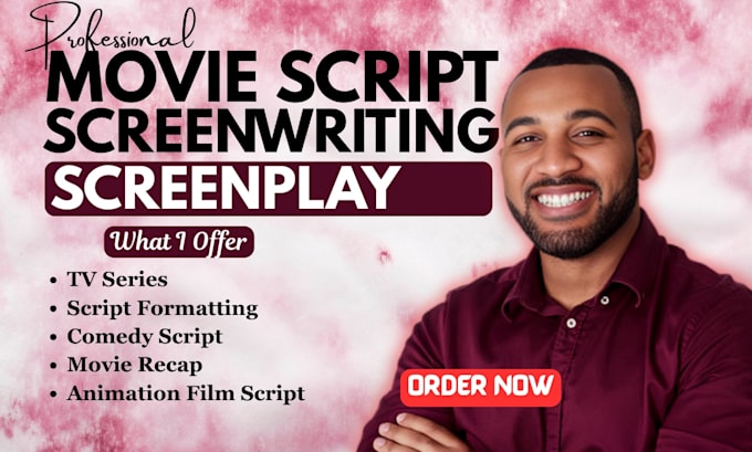 movie script writer screenplay screenwriting film script anime script TV series