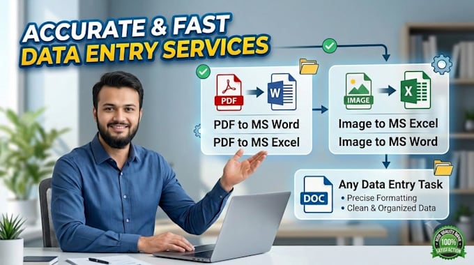 do professional PDF to excel and PDF to word data conversion