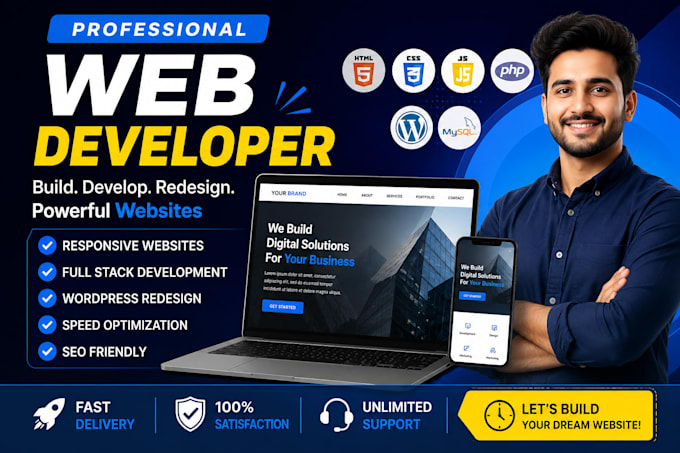 build responsive websites, web applications, and redesign wordpress