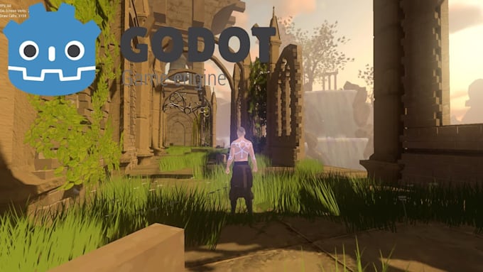 develop a professional 2d,3d game in godot