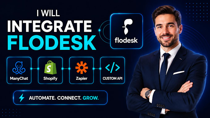 integrate flodesk with manychat, shopify, zapier and custom API