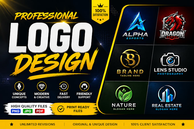 create professional HD logo designs