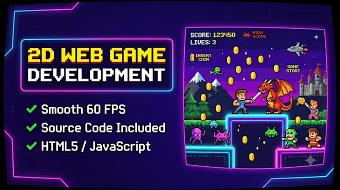 develop custom HTML5 game or web application using javascript