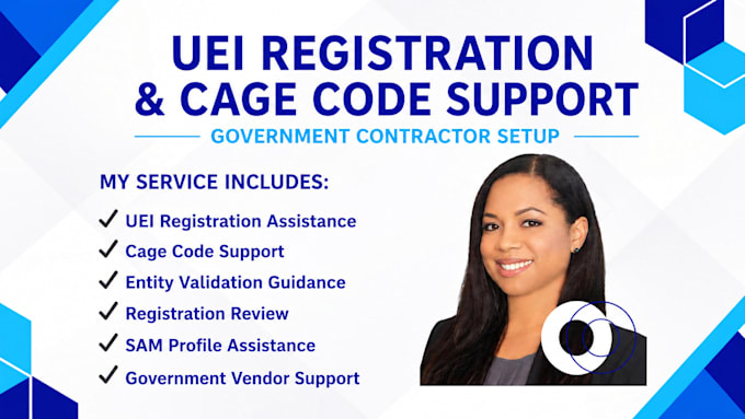 help with uei registration, cage code support and entity validation