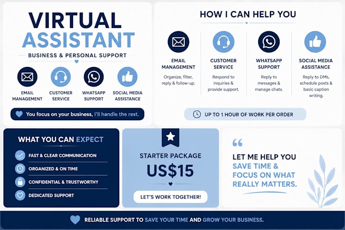 be your virtual assistant for business and personal
