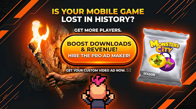 create high converting mobile game video ads and 2d animations