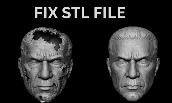 do stl file editing, fix mesh errors, modify obj files, and optimize 3d printing